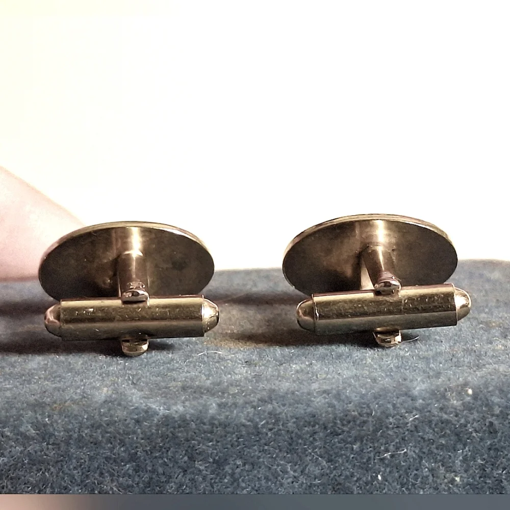 Vintage Oval, Goldtone Cuff Links